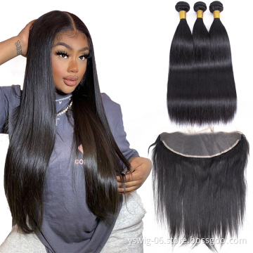 100% Virgin Human Hair Vendors Straight Wave 1b# Silky Straight Virgin Malaysian Hair